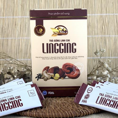 Trà Gừng Linh Chi LINGGING – Thức Uống Ấm Nóng Cho Sức Khỏe Mỗi Ngày